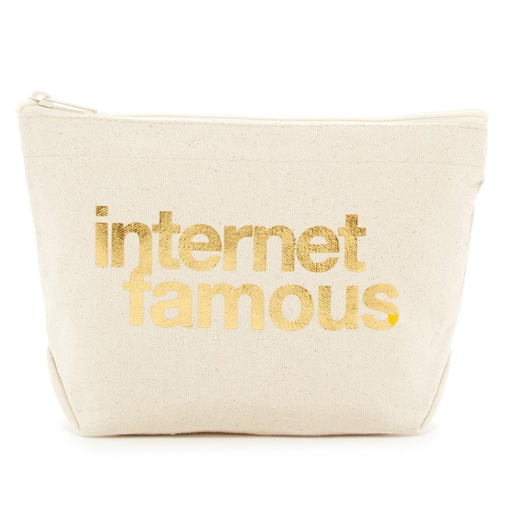 NWT Dogeared Internet Famous Makeup Lil Zip Pouch